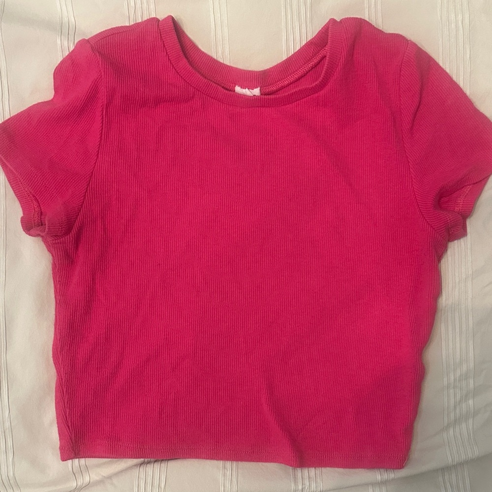 Garage Hot Pink Crop Top